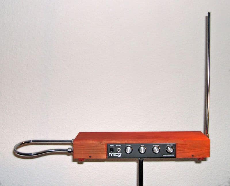 Electronic theremin with pitch and volume antennae