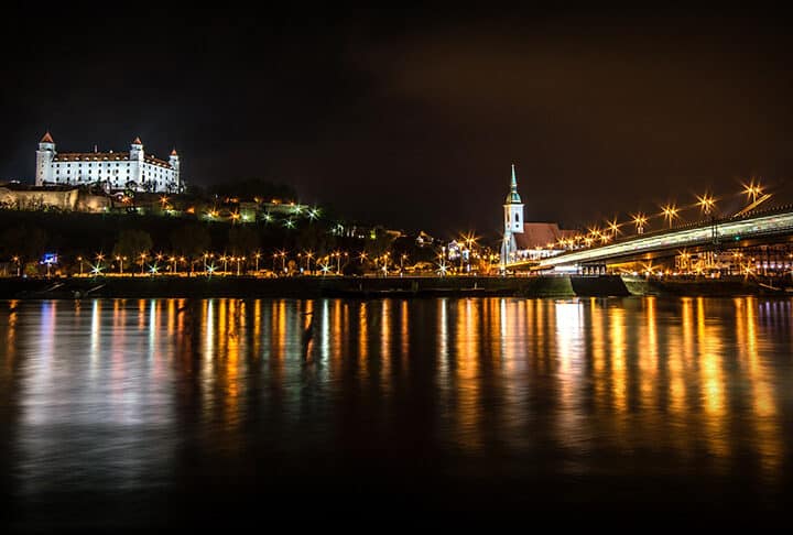 Bratislava at night