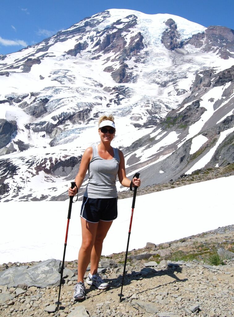 Barbara Brown outdoors hiking