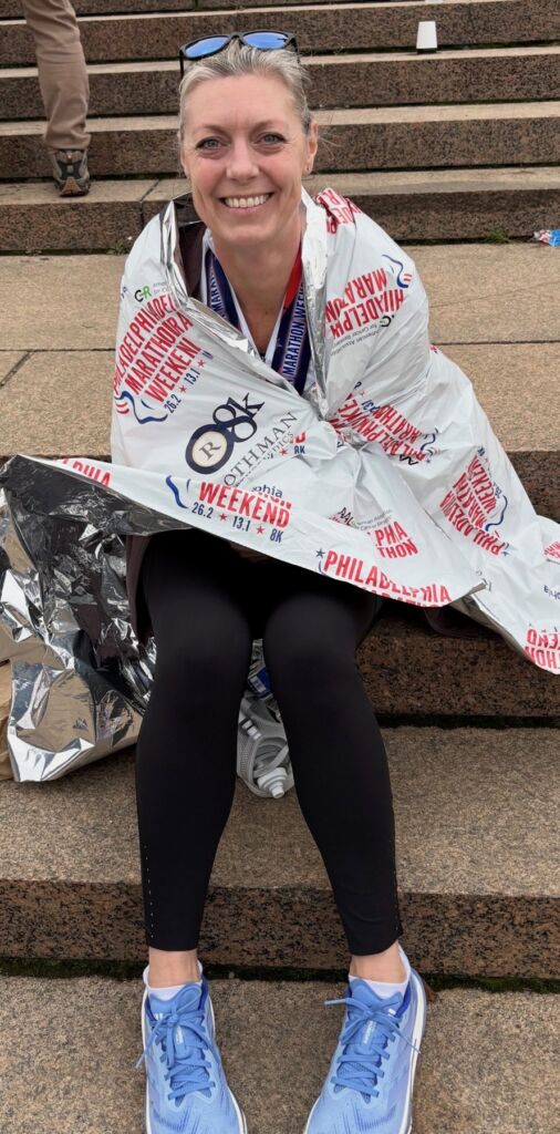 Barbara Brown running outdoors